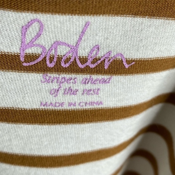 Boden Breton Striped Tee in Chartreuse - Picture 4 of 8